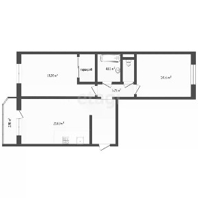 Продается 2-комн. квартира, 67 м²
