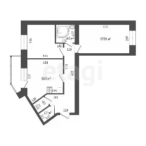 Продается 2-комн. квартира, 63,56 м²