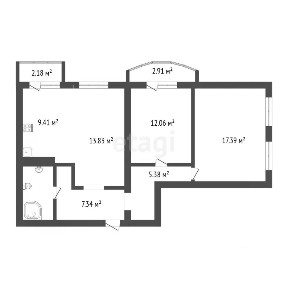 Продается 2-комн. квартира, 70 м²