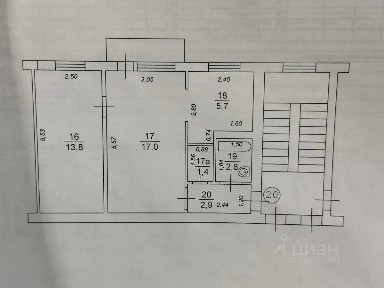 Продается 2-комн. квартира, 43,6 м²