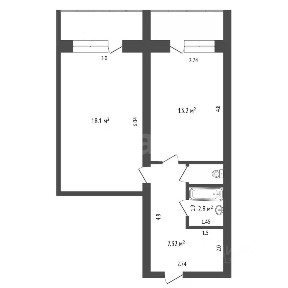 Продается 1-комн. квартира, 42,5 м²