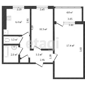 Продается 2-комн. квартира, 44 м²