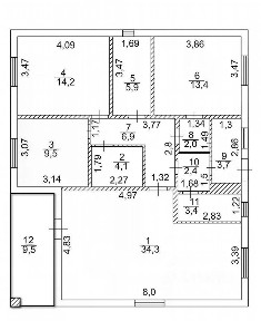 Продается 1-этажный дом, 106 м²