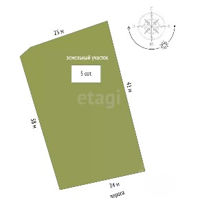Продается 50% часть дома, 50 м²