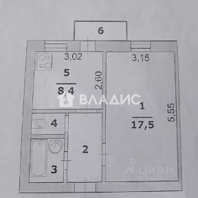 Продается 1-комн. квартира, 33,5 м²