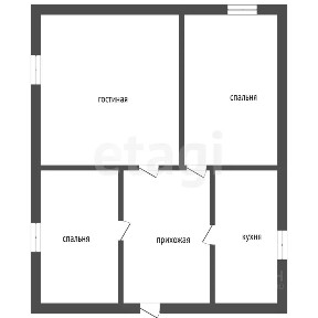 Продается 1-этажный дом, 60,9 м²
