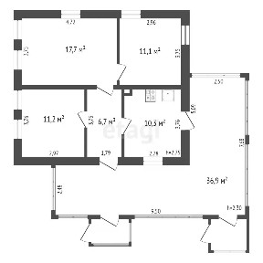 Продается 1-этажный дом, 125 м²
