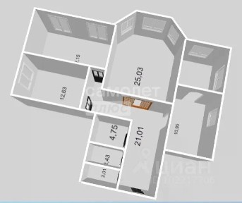 Продается 3-комн. квартира, 98 м²