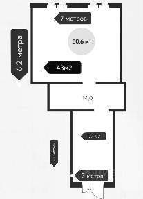 Продается помещение свободного назначения, 81 м²