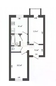 Продается 2-комн. квартира, 48,2 м²