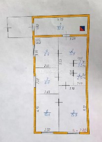 Продается 1/2 часть дома, 69,2 м²