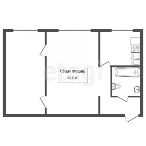 Сдается 2-комн. квартира, 44,6 м²