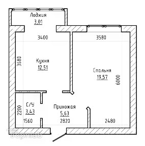 Продается 1-комн. квартира, 45 м²