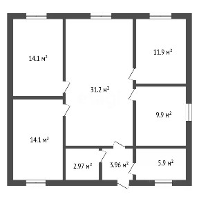 Продается 1-этажный дом, 101,3 м²