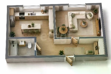 Продается 1-комн. квартира, 34,5 м²