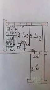 Продается 3-комн. квартира, 55 м²