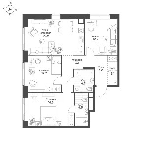 Продается 3-комн. квартира, 85,5 м²