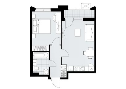 Продается 1-комн. квартира, 41,7 м²