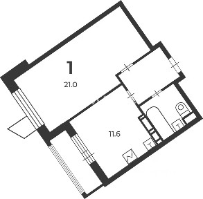 Продается 1-комн. квартира, 41,7 м²