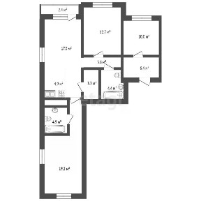 Продается 3-комн. квартира, 89 м²