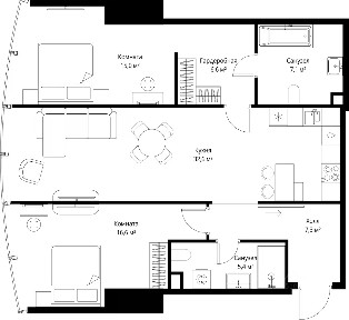 Продается 2-комн. квартира, 90,6 м²
