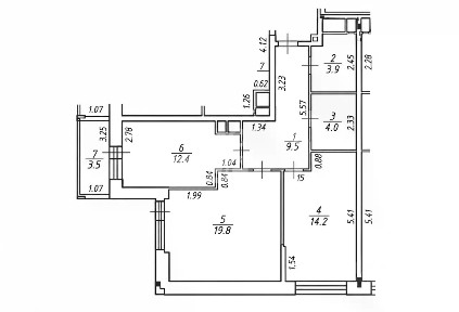 Продается 2-комн. квартира, 63,8 м²