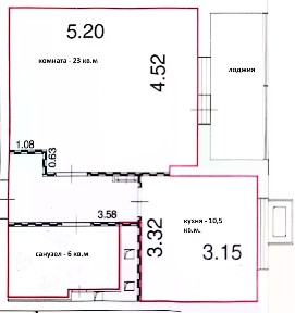 Продается 1-комн. квартира, 46,4 м²