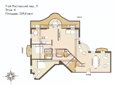 Продается 5-комн. квартира, 259,6 м²
