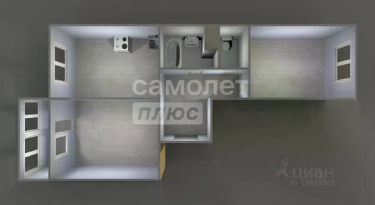 Продается 2-комн. квартира, 56,7 м²