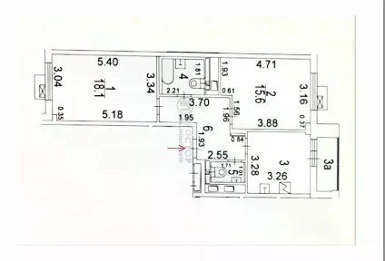Продается 2-комн. квартира, 58,8 м²