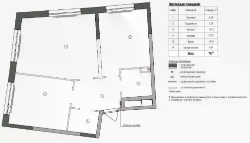 Продается 2-комн. квартира, 76,8 м²