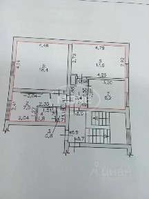 Продается 3-комн. квартира, 54,4 м²