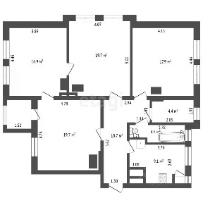 Продается 4-комн. квартира, 104,8 м²