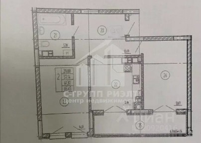Продается 2-комн. квартира, 65 м²