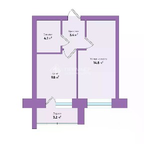 Продается 2-комн. квартира, 35,3 м²