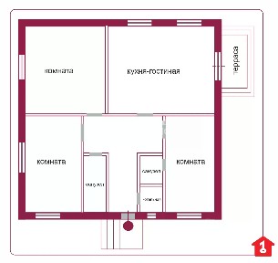 Продается 1-этажный дом, 100 м²