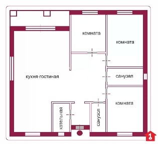Продается 1-этажный дом, 125 м²