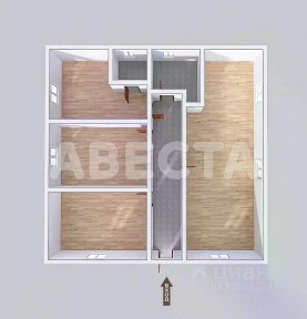 Продается 1-этажный дом, 82 м²