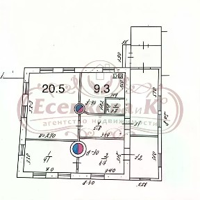 Продается 1-этажный дом, 54,9 м²