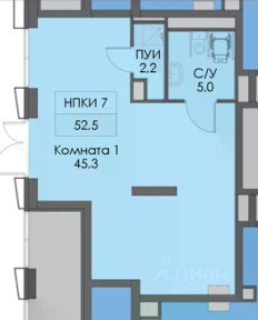 Сдается помещение свободного назначения, 53 м²