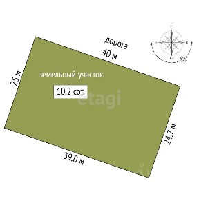 Продается участок, 10,2 сот.