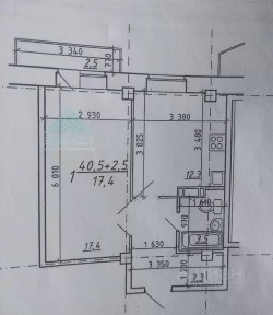 Продается 1-комн. квартира, 42 м²