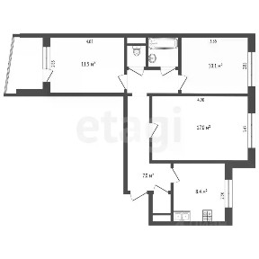 Продается 3-комн. квартира, 62,4 м²
