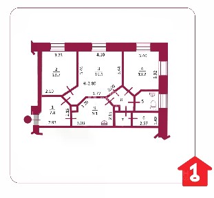 Продается 3-комн. квартира, 77 м²