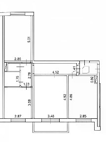 Продается 3-комн. квартира, 70,3 м²