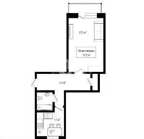 Продается 1-комн. квартира, 32,2 м²