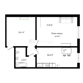 Продается 2-комн. квартира, 67,8 м²