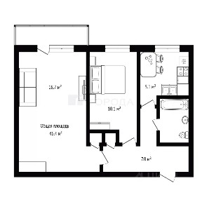 Продается 2-комн. квартира, 45,4 м²
