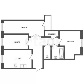 Продается 3-комн. квартира, 82,3 м²