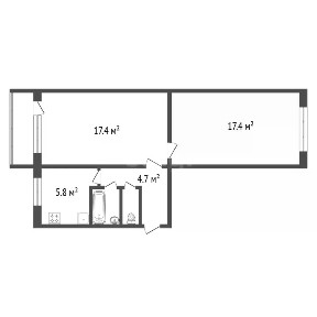 Продается 2-комн. квартира, 45 м²